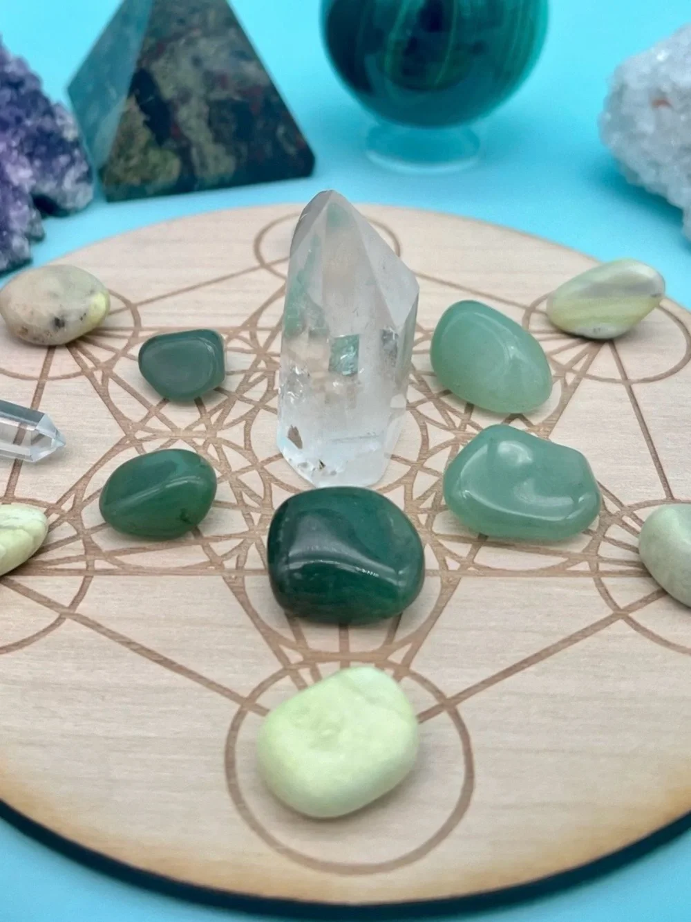 Abundance Bundle | Crystal Grid, Ritual Tools & Candle Magic